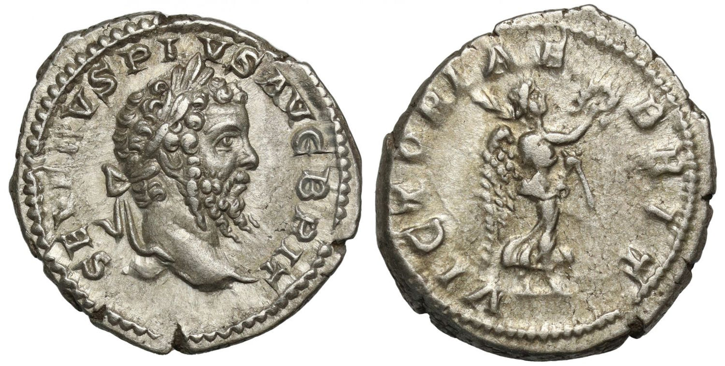 Septimius Severus, Silver Denarius, Victory in Britain