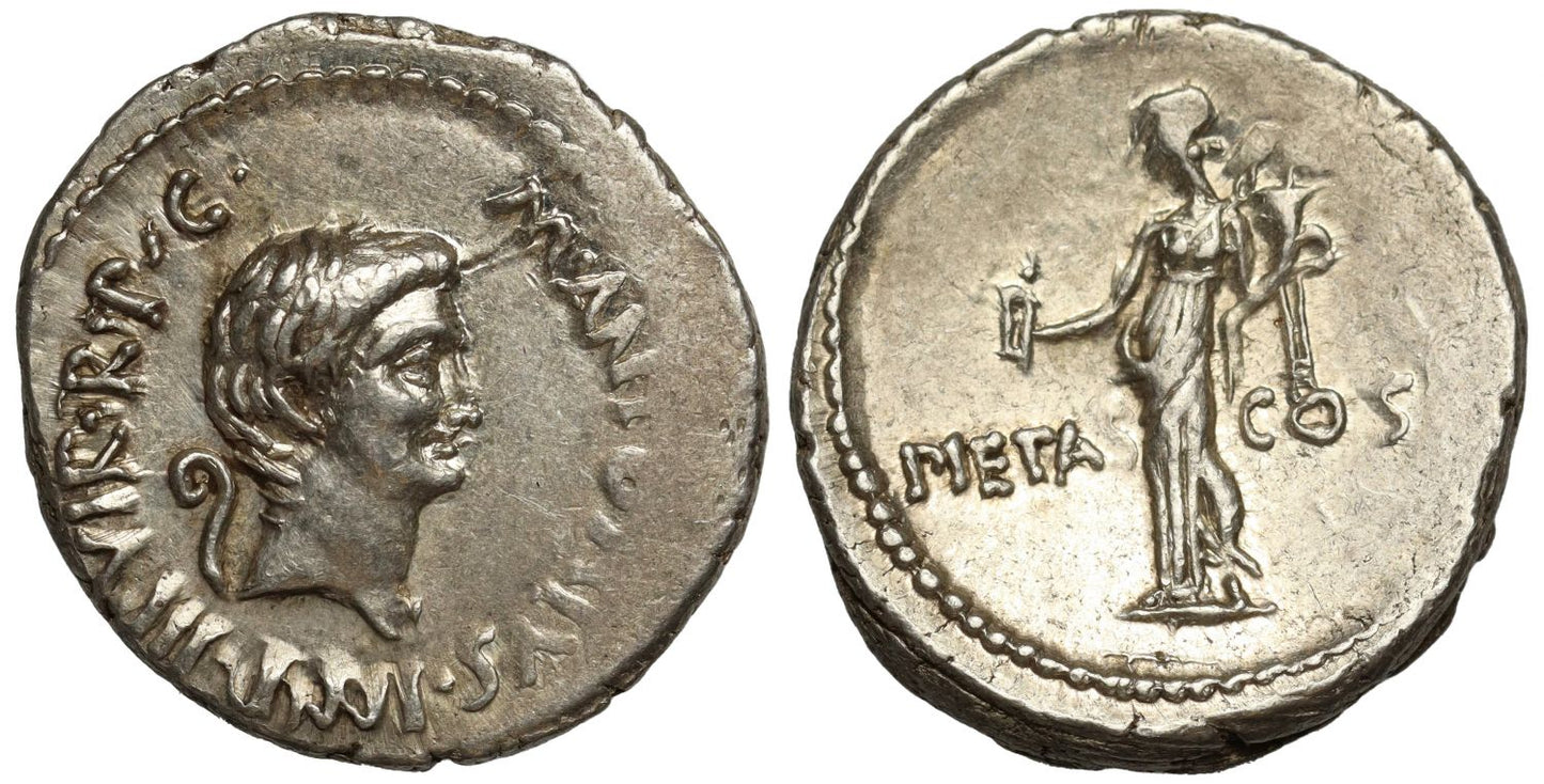 Mark Antony, silver Denarius.