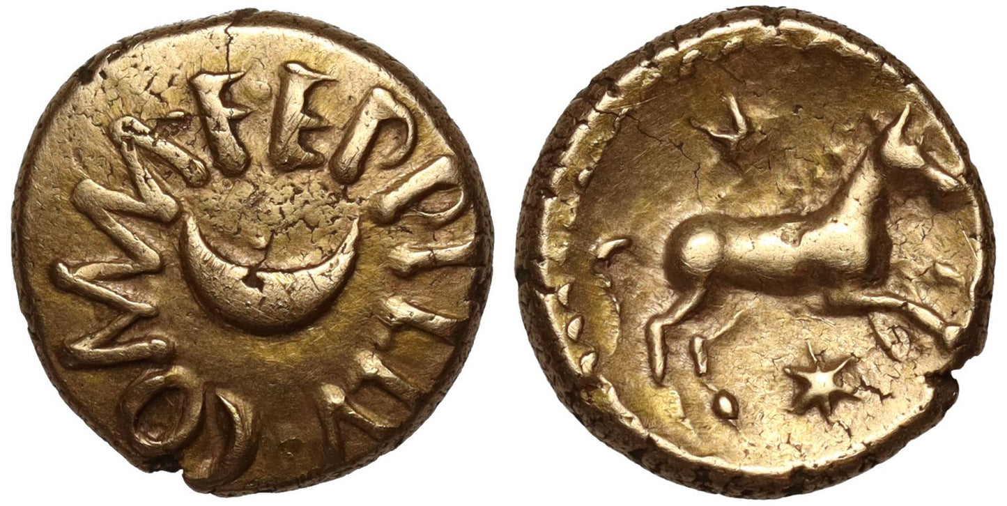 Ancient British, Regini & Atrebates, Eppillus, Quarter-Stater