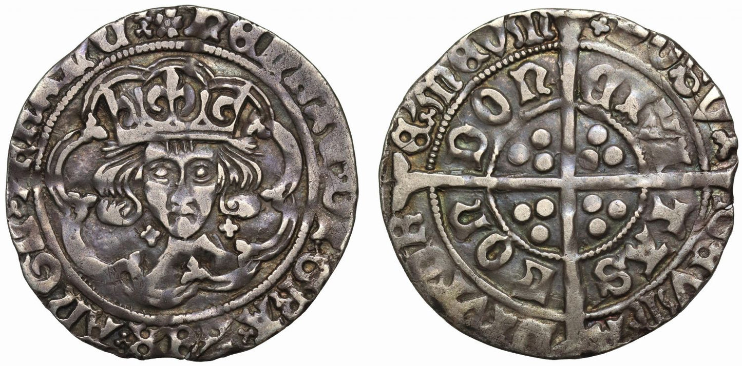 Henry VII Groat, class I, mm. rose on obverse only, crosses by neck & before P