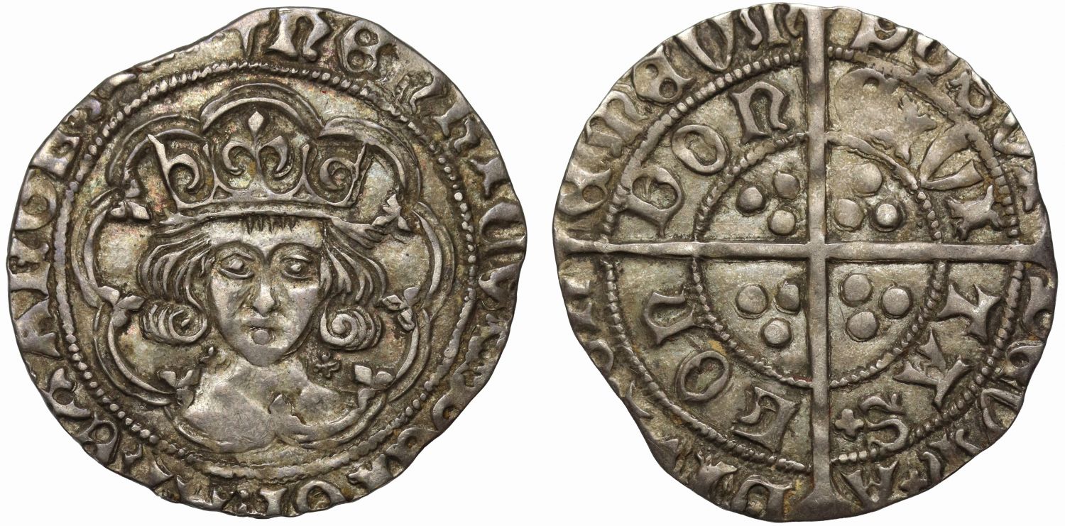 Henry VII Groat, class Ib, mintmark cross fitchée on obverse only