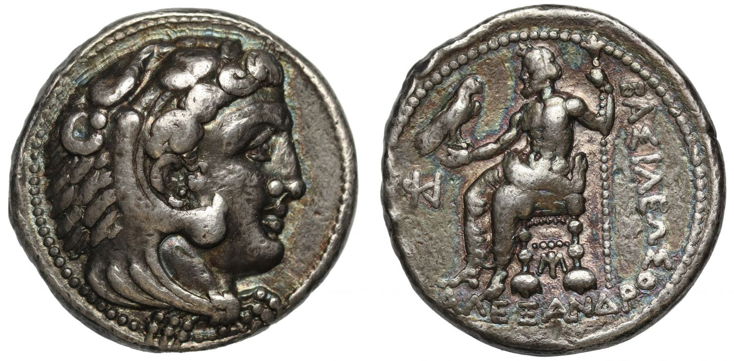 Alexander the Great, silver Tetradrachm, lifetime issue, Myriandrus