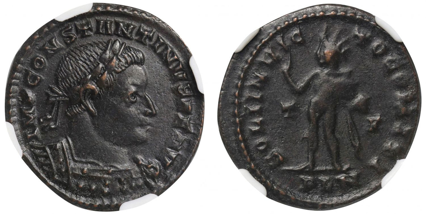 Romano-British Interest - London Mint, Constantine I (AD 306-337), Æ 3, London. NGC XF