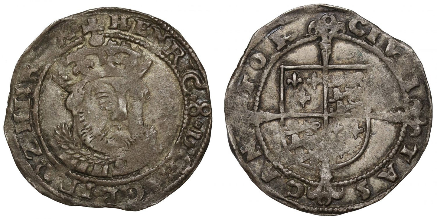 Henry VIII, Groat, posthumous issue, Canterbury, bust 5, no mm, ex Bosworth and Rosen