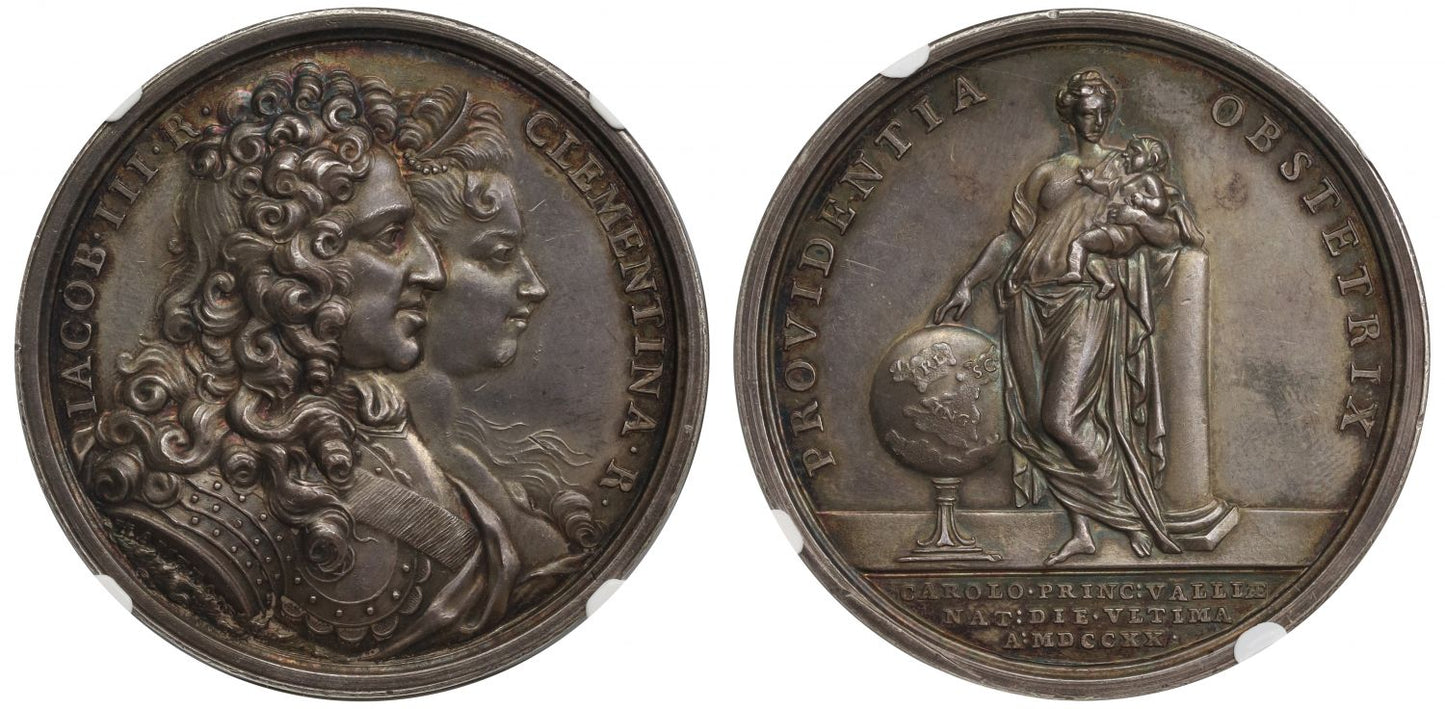 Birth of Prince Charles (III) 1720, MS62.
