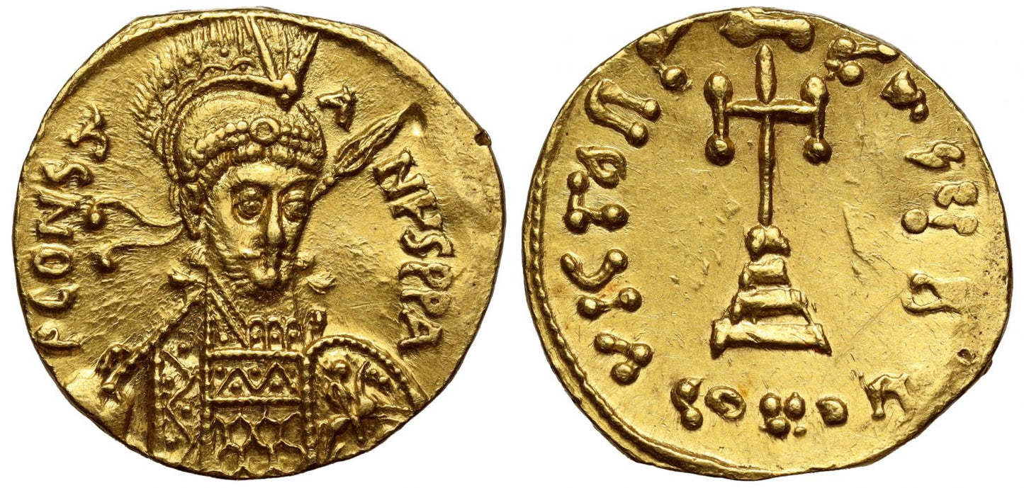 Constantine IV, Fine Style Gold Solidus.