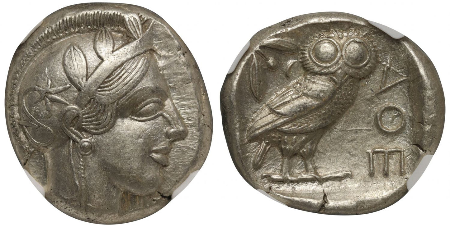 Athens, Silver Tetradrachm, Ch XF 5/5 4/5.
