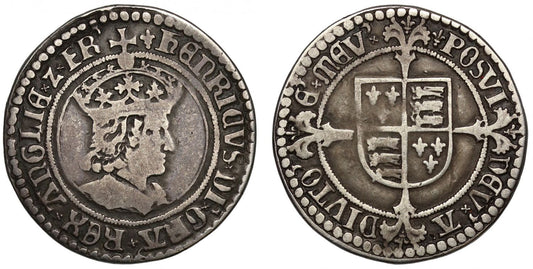 Henry VII Testoon of One Shilling, Type 1 dies 1/1, earliest type of Shilling of UK