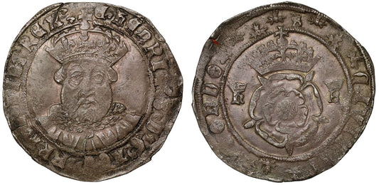 Henry VIII Testoon, Third Coinage, Southwark, muled mm E and S