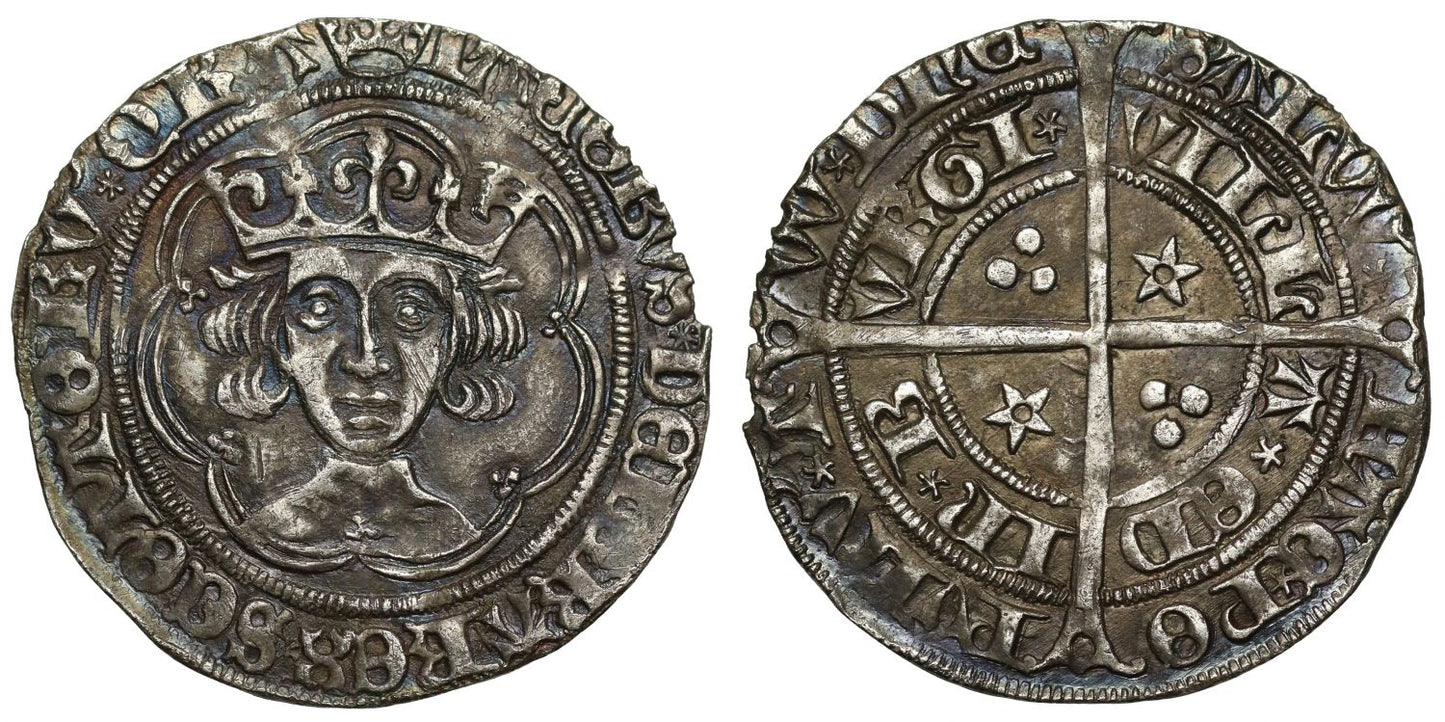 Scotland, James IV Groat, light coinage, Edinburgh, type III, QRA legend