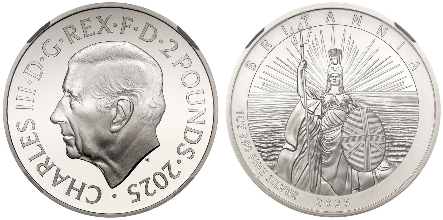*Charles III 2025 silver PF70 UC FDI 1oz Britannia