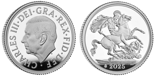 * Charles III 2025 silver proof Sovereign Privy PF70 UCAM