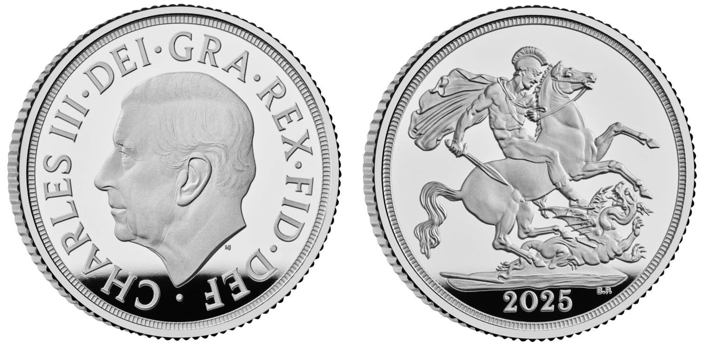 Charles III 2025 silver proof Sovereign PF70 UCAM