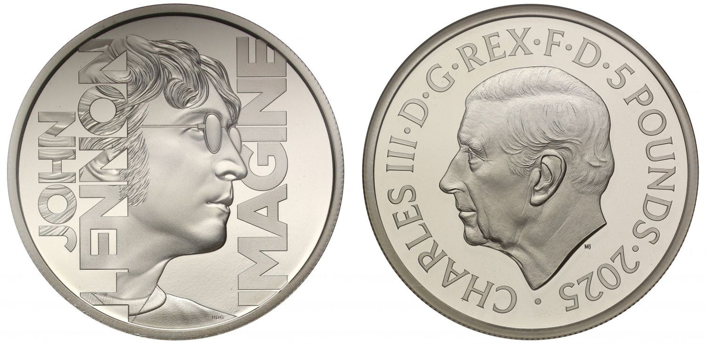 * Charles III 2025 silver proof 2oz John Lennon