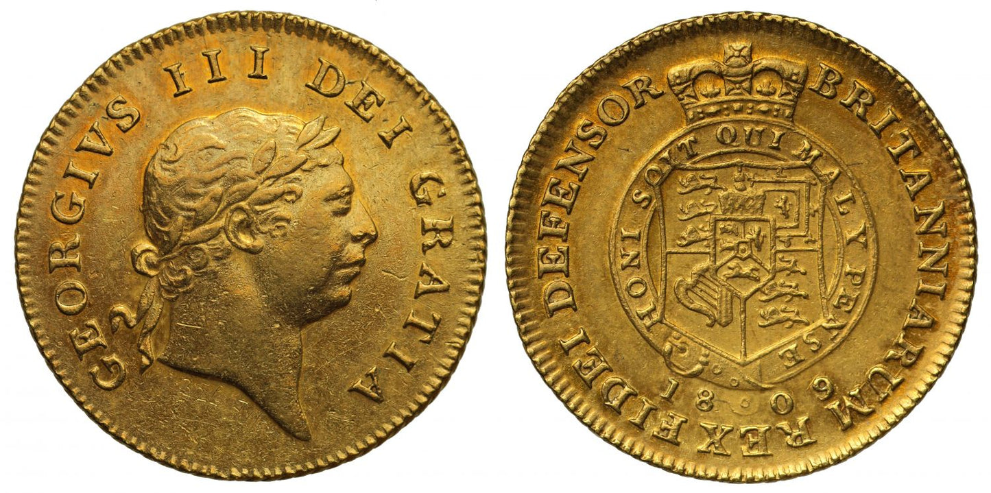 George III 1809 Half-Guinea, seventh bust