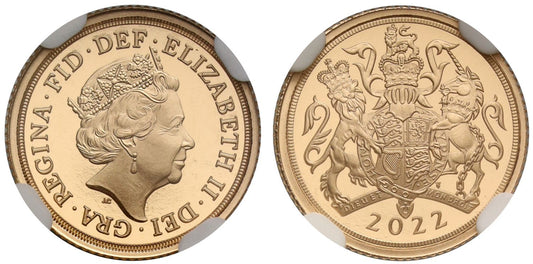Elizabeth II 2022 Quarter-Sovereign PF70 UC Platinum Jubilee