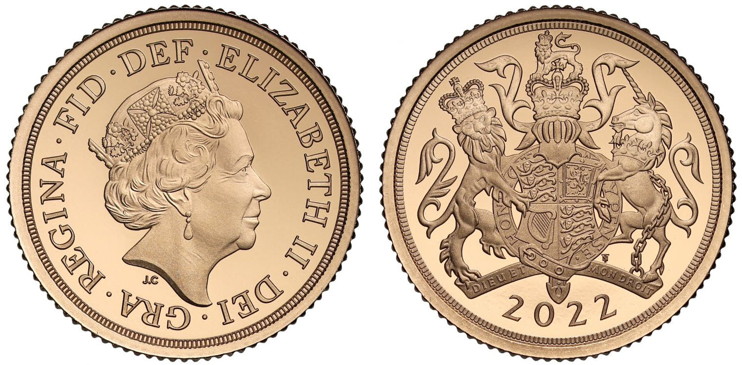Elizabeth II 2022 Half-Sovereign PF70 UC Platinum Jubilee