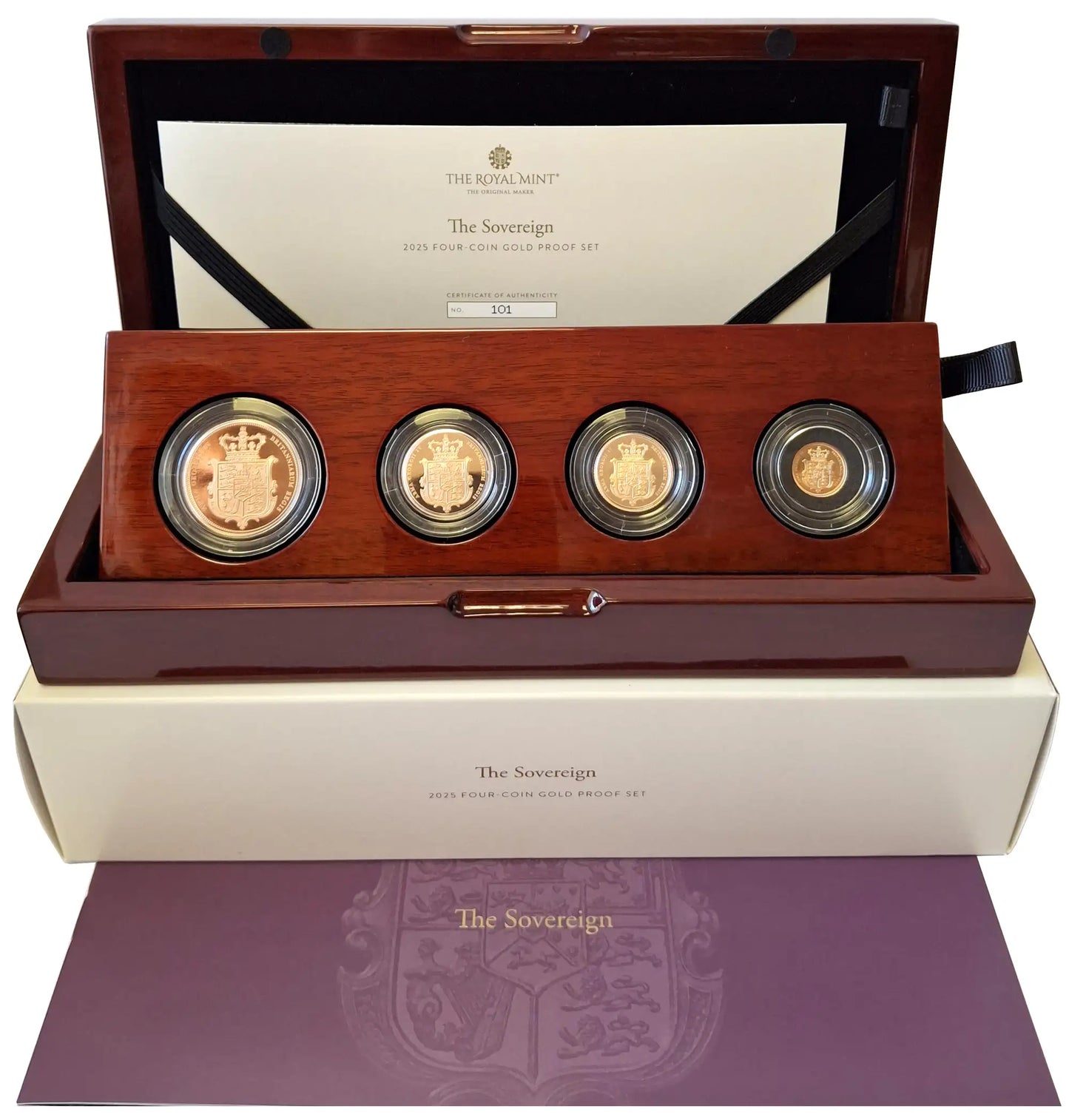 Charles III 2025 gold proof 4-coin Sovereign Set