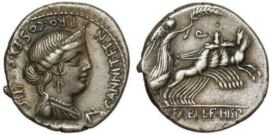 C. ANNIVS TF TN PRO COS, Silver Denarius, 82-81 BC.