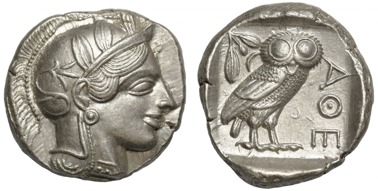 Attica, Athens, Silver Tetradrachm with almost full crest.