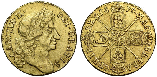 Charles II 1679 Guinea, 4th bust