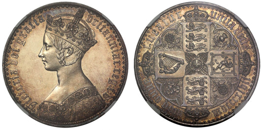 Victoria 1847 proof Gothic Crown, NGC PF62, lettered edge UNDECIMO