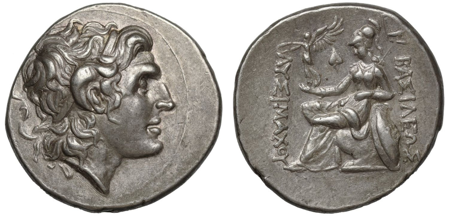 Lysimachus, Silver Tetradrachm, XF 5/5 4/5 brushed.
