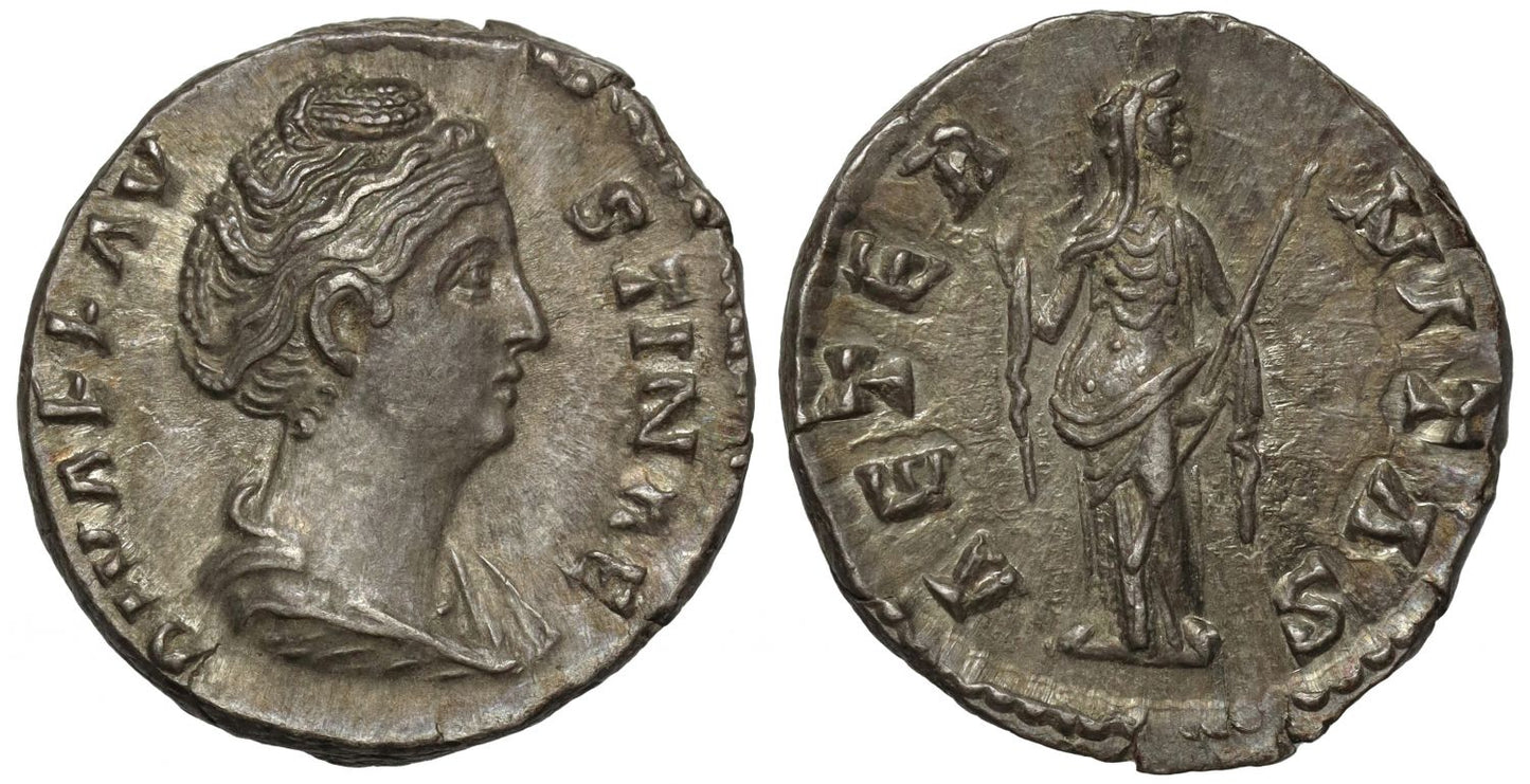 Faustina Snr, Silver Denarius, Aeternitas.