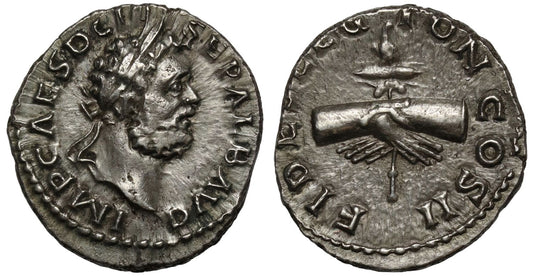 Clodius Albinus, Silver Denarius, Lugdunum.