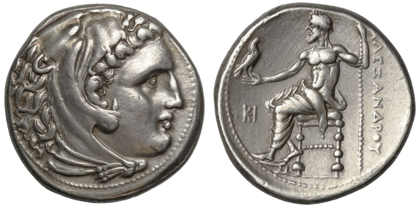 Alexander the Great, Tetradrachm, lifetime or early posthumous issue, Miletus.
