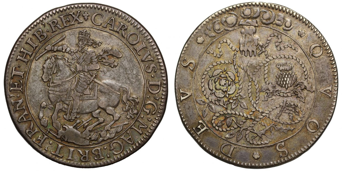 Scottish Rebellion Averted, 1639, silver medal by Thomas Simon.
