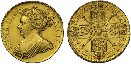 Anne 1711 Half-Guinea, Post Union issue