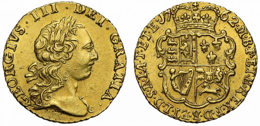 George III 1762 Quarter-Guinea, one year only issue from captured treasure