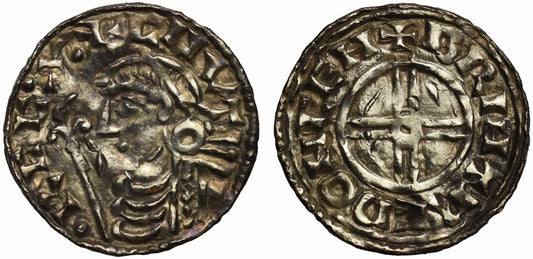 Canute Penny, Short cross type, Canterbury, Brihtred
