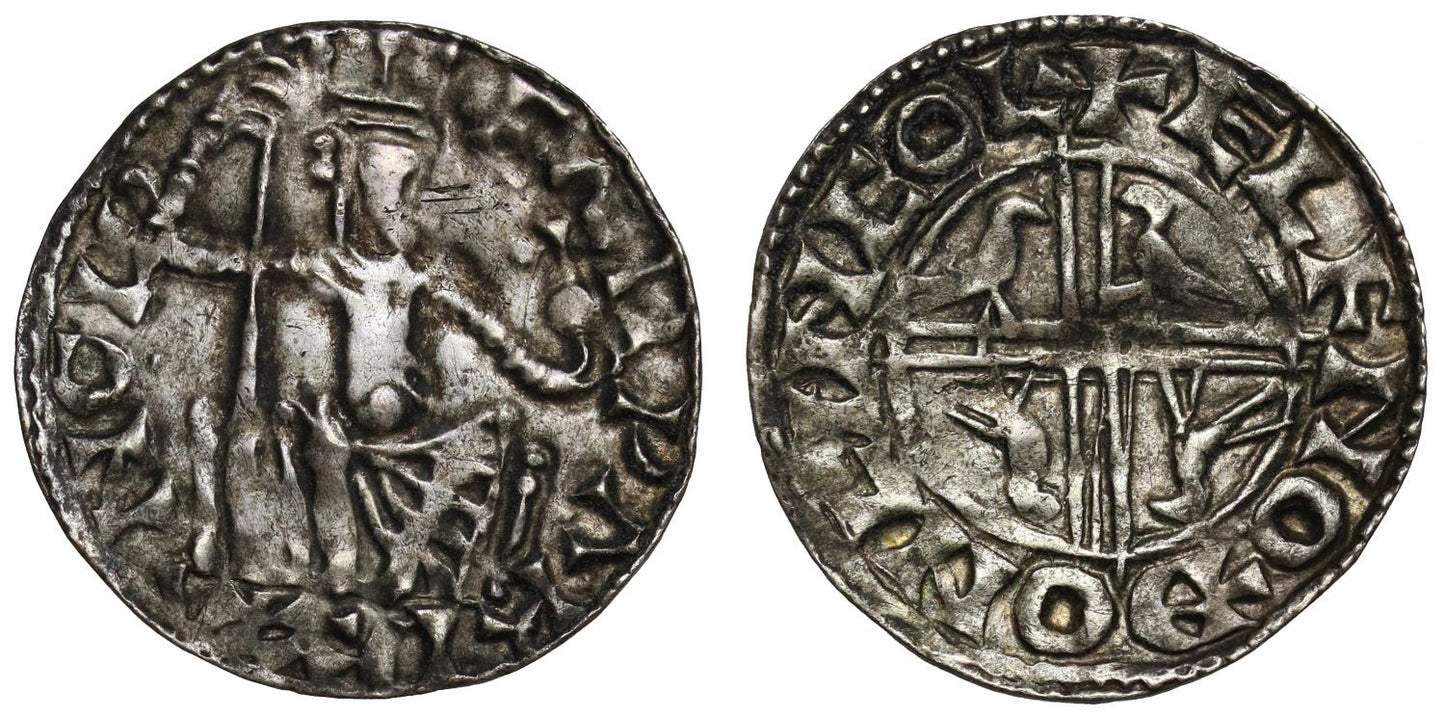 Edward the Confessor Penny, Sovereign/Eagles type, Lincoln, Elfnoth