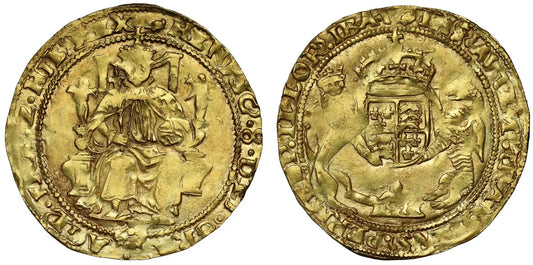 Henry VIII Half-Sovereign, posthumous issue, ex Cheddleton Hoard