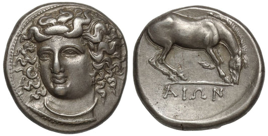 Thessaly, Larissa, Silver Drachm, Mid-4th Century BC.