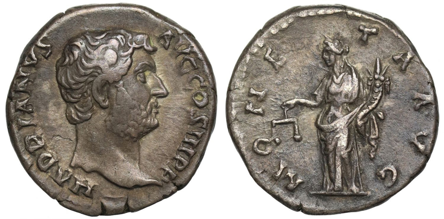 Hadrian, Silver Denarius, Moneta.