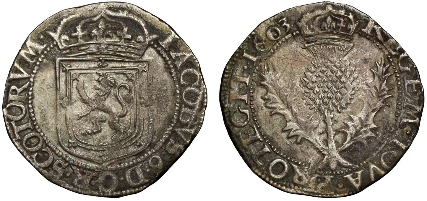 Scotland, James VI 8th coinage, 1603 silver Merk, no stop after date