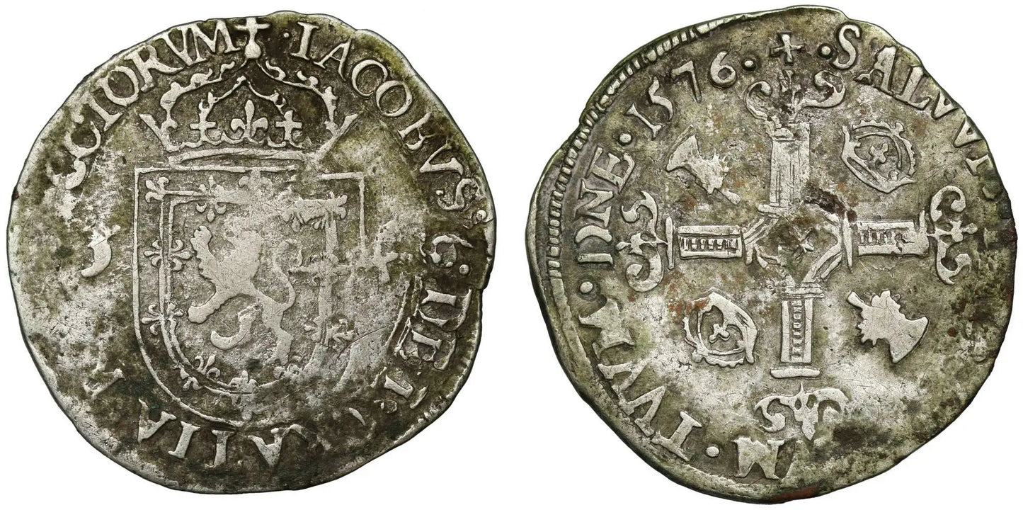 Scotland, James VI 1576 Quarter Merk, extremely rare date