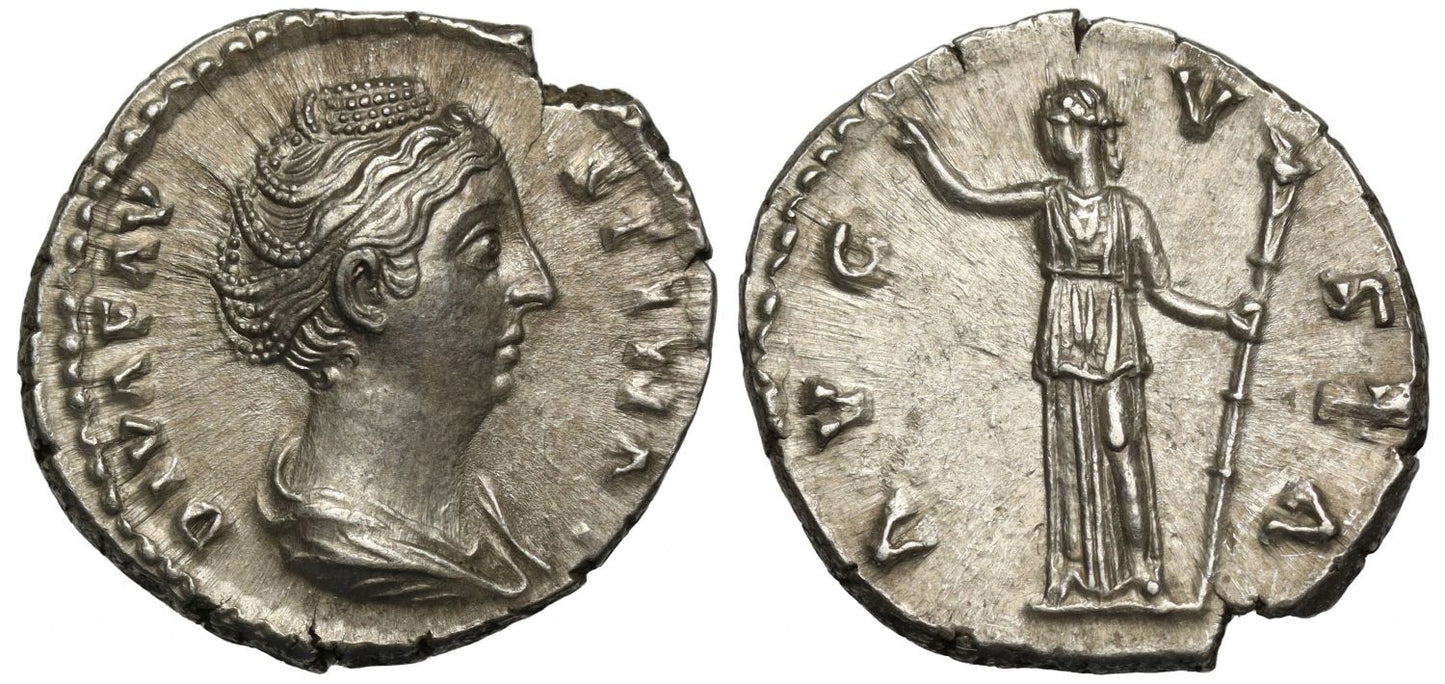 Faustina Senior, Denarius, Ceres.