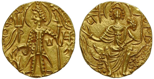 Kushan Empire, Shaka (AD 305-335), Gold Dinar.