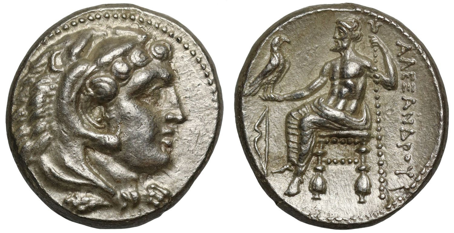 Alexander the Great lifetime issue, silver Tetradrachm, salamis, Cyprus
