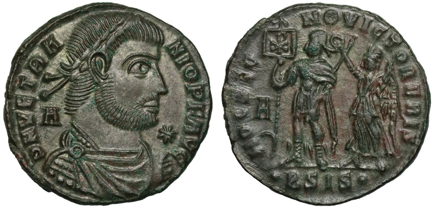Vetranio March - December 350 AD, bronze Centenionalis, Siscia
