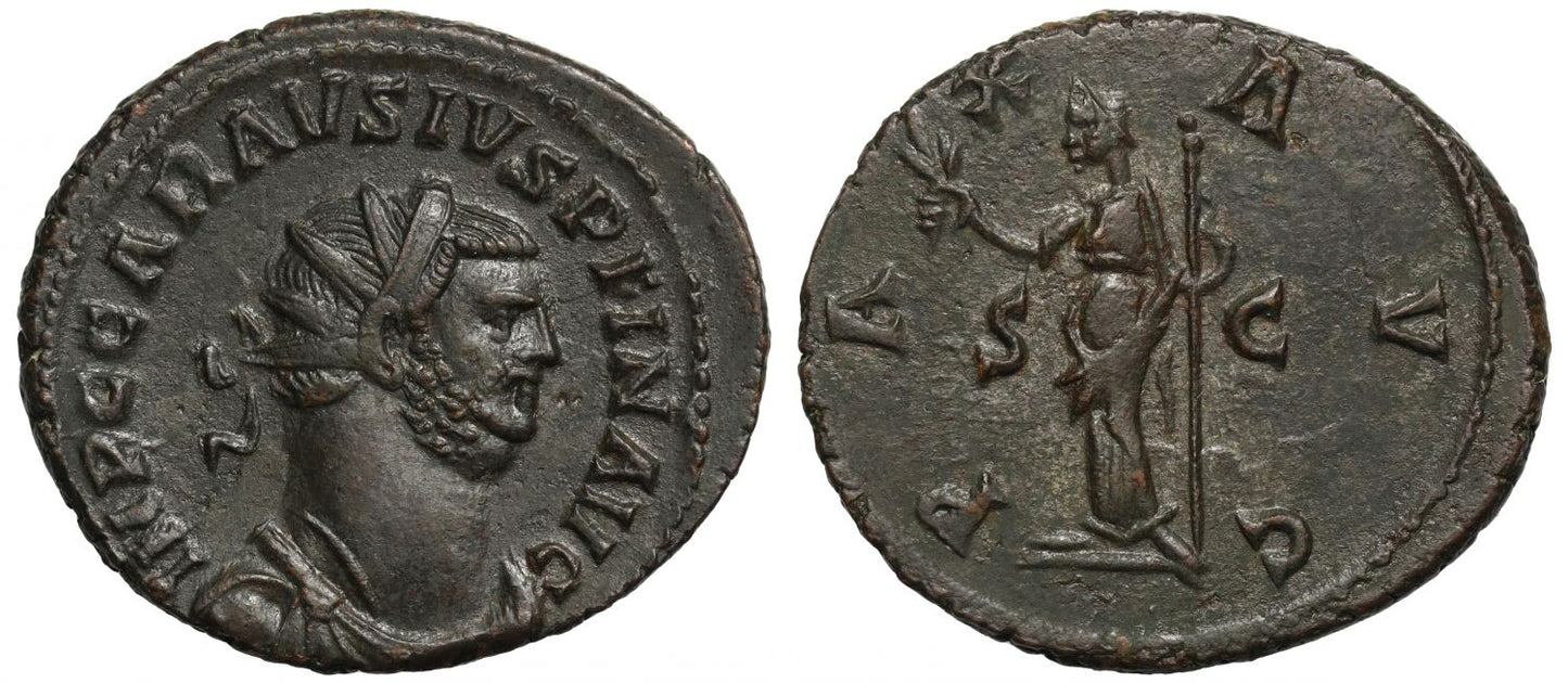 Carausius, AE Antoninianus, uncertain mint, Pax.