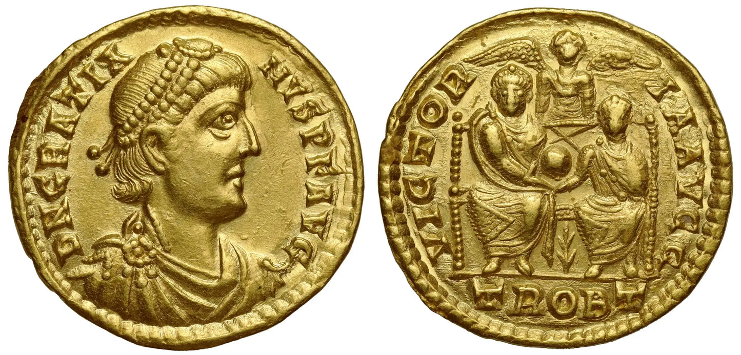 Gratian (AD 367-383), Gold Solidus, Trier.