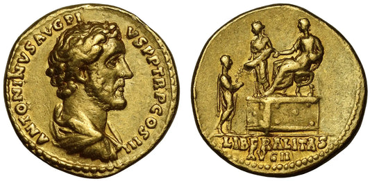 Antoninus Pius, Gold Aureus, Rome, rare