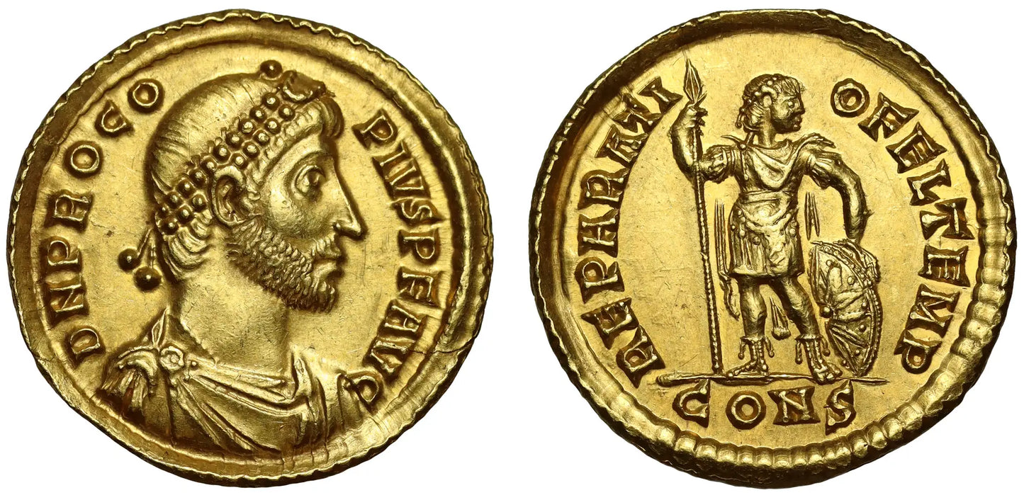 Procopius Usurper, Gold Solidus, Extremely Rare