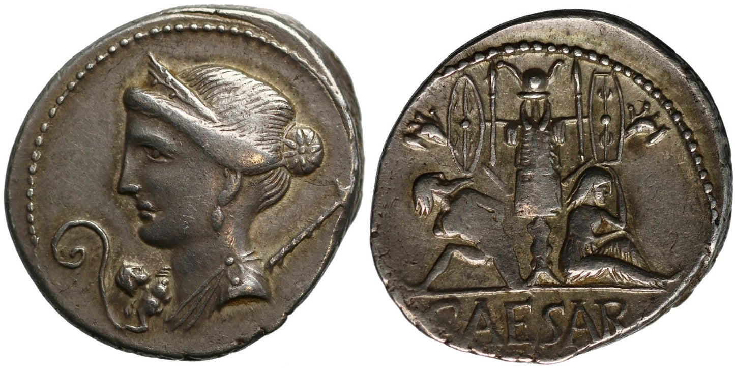 Julius Caesar, Silver Denarius