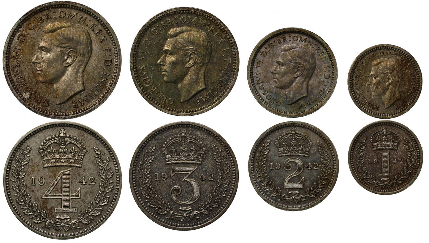 George VI 1942 Maundy Set